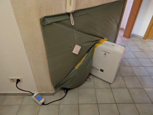 Gezielte Trocknung der betroffenen Wand